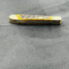 Bulldog Brand 4" Antique Green Bone Trapper 2 blade folding pocket knife (41) Bulldog Brand 4" Antique Green Bone Trapper 2 blade folding pocket knife (41)