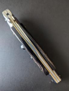 NOS GIOVANNI BELTRAME 23CM-9 INCH FLAT BLADE STILETTO IN BUFFALO HORN NOS GIOVANNI BELTRAME 23CM-9 INCH FLAT BLADE STILETTO IN BUFFALO HORN