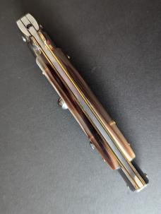 NOS GIOVANNI BELTRAME 23CM-9 INCH FLAT BLADE STILETTO IN BRAZILIAN HORN NOS GIOVANNI BELTRAME 23CM-9 INCH FLAT BLADE STILETTO IN BRAZILIAN HORN