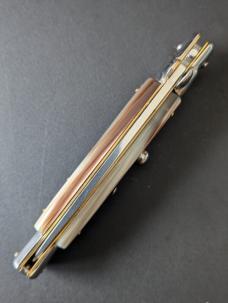 NOS GIOVANNI BELTRAME 23CM-9 INCH FLAT BLADE STILETTO IN BRAZILIAN HORN NOS GIOVANNI BELTRAME 23CM-9 INCH FLAT BLADE STILETTO IN BRAZILIAN HORN
