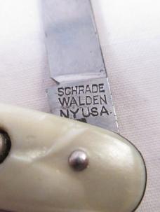 Vintage Schrade Walden Push Button Knife