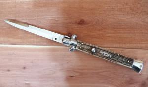 11" Renzo Beltrame Stag Italian Stiletto Automatic