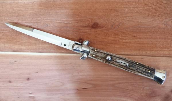 11" Renzo Beltrame Stag Italian Stiletto Automatic