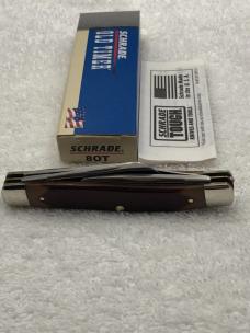 Vintage Schrade 8OT Senior 3 Blade Stockman Made In USA Vintage Schrade 8OT Senior 3 Blade Stockman Made In USA