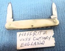 PRE OWNED 3" COLLECTORS PEN KNIFE HOFFRITZ VOSS CUTLERY ENGLAND PEARL SCALES??
