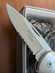ORIGINAL GERMAN MADE 1990'S BOKER SPEED LOCK AUTOMATIC 707RB RED BONE SERRATED NIB ORIGINAL GERMAN MADE 1990'S BOKER SPEED LOCK AUTOMATIC 707RB RED BONE SERRATED NIB