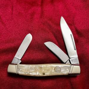 Boker 6089 Long Pull Stockman 3 blade Knife, Cracked Ice Solingen Germany (12)