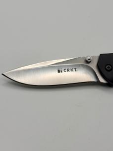CRKT 1040 Vertex Assisted Opening Knife Micarta Scales Satin Plain blade #16 CRKT 1040 Vertex Assisted Opening Knife Micarta Scales Satin Plain blade #16