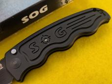 NIB SOG-TAC ST-06 Automatic Knife Drop Point (3.5" Black) 