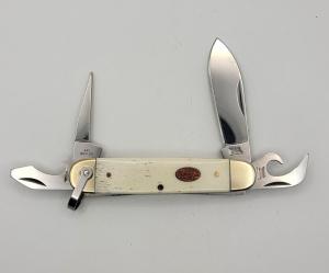 American Ironhorse White Smoothbone  IH-187WSB Scout Knife  #25