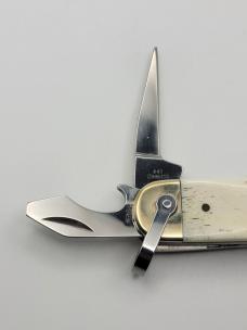 American Ironhorse White Smoothbone IH-187WSB Scout Knife #25 American Ironhorse White Smoothbone IH-187WSB Scout Knife #25