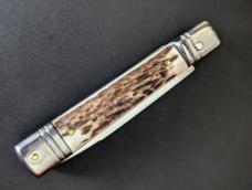 NEW OLD STOCK AKC ITALIAN made Slimline Leverlock 20cm - 8” Stag Horn.. NEW OLD STOCK AKC ITALIAN made Slimline Leverlock 20cm - 8” Stag Horn..