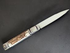 NEW OLD STOCK AKC ITALIAN made Slimline Leverlock 20cm - 8” Stag Horn.. NEW OLD STOCK AKC ITALIAN made Slimline Leverlock 20cm - 8” Stag Horn..