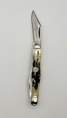  Colt CT244 Whittler 3 Blade Black Stag Bone Handle Folding Pocket Knife    #38