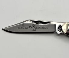  Colt CT244 Whittler 3 Blade Black Stag Bone Handle Folding Pocket Knife    #38