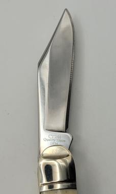  Colt CT244 Whittler 3 Blade Black Stag Bone Handle Folding Pocket Knife    #38