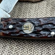 BOKER TREE BRAND 7474 SOLINGEN GERMANY 3 BLADE 1971 WISS STOCKMAN KNIFE (11)