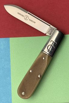 Great Eastern Cutlery Sawyer Barlow Knife New in the Tube. Sepia Saw Cut Bone. Charlie C. SFO. (GEC) Great Eastern Cutlery Sawyer Barlow Knife New in the Tube. Sepia Saw Cut Bone. Charlie C. SFO. (GEC)