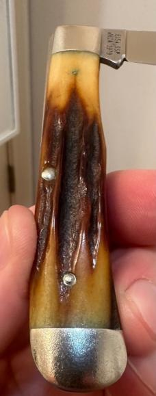 1978-79 *(Variant) Case XX Stag Single blade Trapper 5154. See pics for details of this rare knife. 1978-79 *(Variant) Case XX Stag Single blade Trapper 5154. See pics for details of this rare knife.