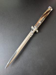 OLDER FRANK BELTRAME 33CM 13inch BAYONET STILETTO BRAZILIAN HORN...NOS OLDER FRANK BELTRAME 33CM 13inch BAYONET STILETTO BRAZILIAN HORN...NOS