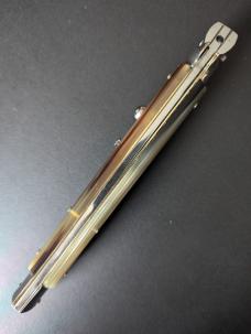 OLDER FRANK BELTRAME 33CM 13inch BAYONET STILETTO BRAZILIAN HORN...NOS OLDER FRANK BELTRAME 33CM 13inch BAYONET STILETTO BRAZILIAN HORN...NOS