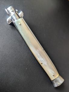OLDER FRANK BELTRAME 33CM 13inch BAYONET STILETTO BRAZILIAN HORN...NOS OLDER FRANK BELTRAME 33CM 13inch BAYONET STILETTO BRAZILIAN HORN...NOS