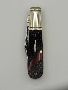 Marbles MR684 Bullet Barlow pocket Knife Checkered Bone Handle #51 Marbles MR684 Bullet Barlow pocket Knife Checkered Bone Handle #51