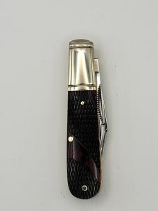 Marbles MR684 Bullet Barlow pocket Knife Checkered Bone Handle #51 Marbles MR684 Bullet Barlow pocket Knife Checkered Bone Handle #51