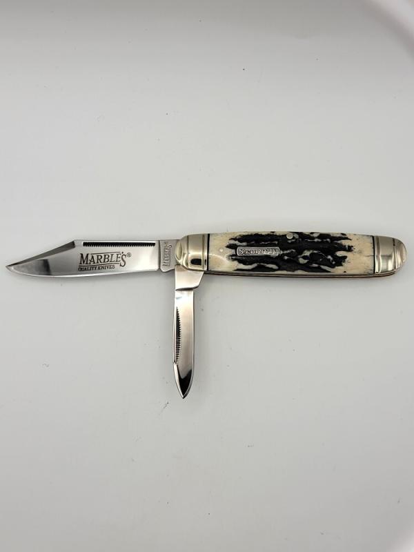 Marbles MR475 Cattlemans Jack Folding Knife Black Stag #54 Marbles MR475 Cattlemans Jack Folding Knife Black Stag #54