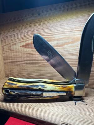 Remington 1974 Stag Bullet knife super fat stag handles