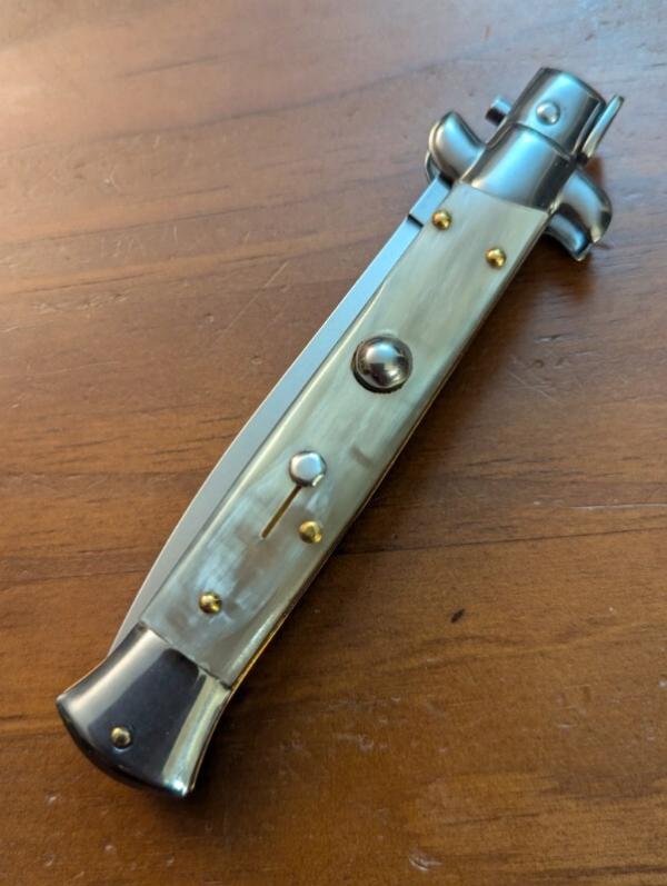 FRANK BELTRAME 23CM 9" DAGGER STILETTO FRENCH HONEY HORN...NEW FRANK BELTRAME 23CM 9" DAGGER STILETTO FRENCH HONEY HORN...NEW