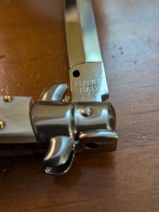 FRANK BELTRAME 23CM 9" DAGGER STILETTO FRENCH HONEY HORN...NEW FRANK BELTRAME 23CM 9" DAGGER STILETTO FRENCH HONEY HORN...NEW