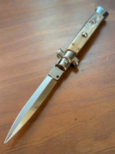 FRANK BELTRAME 23CM 9" DAGGER STILETTO FRENCH HONEY HORN...NEW FRANK BELTRAME 23CM 9" DAGGER STILETTO FRENCH HONEY HORN...NEW
