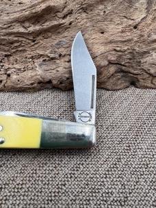 Remington Pocket knife, Barlow, Yellow handle, USA (62)