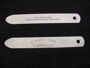 Vintage, Hard-to-Find Blade Openers - Jack Knife Ben and C. Platts Sons, Gowanda
