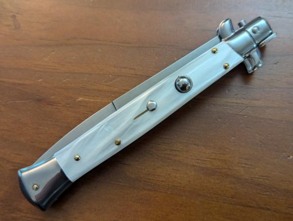 FRANK BELTRAME 28CM-11" BAYONET STILETTO SIMULATED MOTHER OF PEARL...NEW FRANK BELTRAME 28CM-11" BAYONET STILETTO SIMULATED MOTHER OF PEARL...NEW