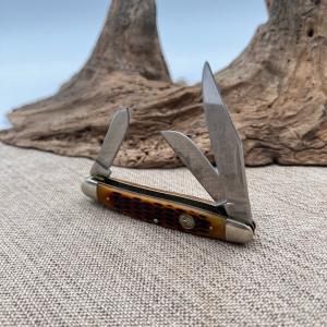 Boker Tree Brand Brown Bone 3 blade Stockman 110726 High Carbon knife (65)