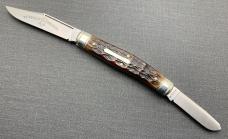 City Stock Stockman Pocket Knife. Charlie C. Special Factory Order. Dark Chestnut Jigged Bone Scales City Stock Stockman Pocket Knife. Charlie C. Special Factory Order. Dark Chestnut Jigged Bone Scales