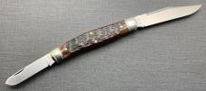City Stock Stockman Pocket Knife. Charlie C. Special Factory Order. Dark Chestnut Jigged Bone Scales City Stock Stockman Pocket Knife. Charlie C. Special Factory Order. Dark Chestnut Jigged Bone Scales