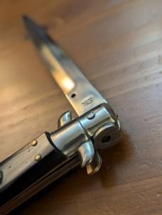 OLDER NO-NAME 33CM-13INCH BRAZILIAN HORN BAYONET STILETTO STAMPED MANIAGO ITALY OLDER NO-NAME 33CM-13INCH BRAZILIAN HORN BAYONET STILETTO STAMPED MANIAGO ITALY