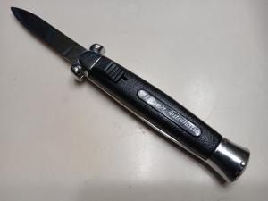 Vintage 8.25"  K-108 Super-Automatic early otf knife with steel bolsters