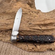Vintage A.W. Wadsworth & Son Single blade Jack Bone Handle Knife Germany (71)