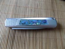 New Cobra Knives Gideon Hidden Release Automatic, with Abalone inserts with silver bolsters New Cobra Knives Gideon Hidden Release Automatic, with Abalone inserts with silver bolsters
