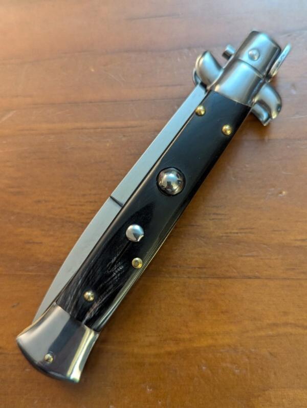 FRANK BELTRAME 23CM 9" BAYONET STILETTO BUFFALO HORN...NEW FRANK BELTRAME 23CM 9" BAYONET STILETTO BUFFALO HORN...NEW