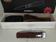 MIKOV DAMASCUS PREDATOR , SNAKEWOOD SCALES 