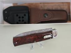 MIKOV DAMASCUS PREDATOR , SNAKEWOOD SCALES 