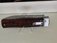 MIKOV DAMASCUS PREDATOR , SNAKEWOOD SCALES 