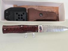 MIKOV DAMASCUS PREDATOR , SNAKEWOOD SCALES 