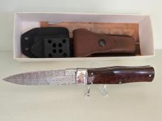 MIKOV DAMASCUS PREDATOR , SNAKEWOOD SCALES 