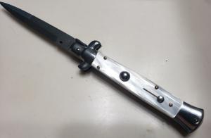  Rare Vintage 9" ARMANDO BELTRAME Switchblade with Imitation Pearl Scales 